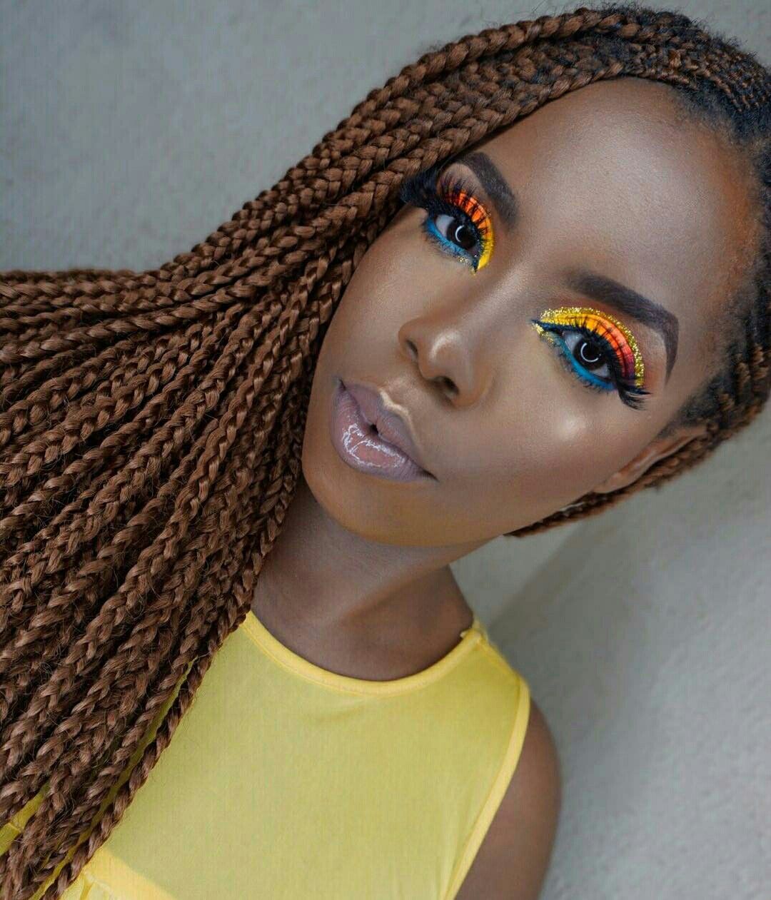 Makeup artist Lydia Stanley stunning colourful makeover www.giftcollins.com