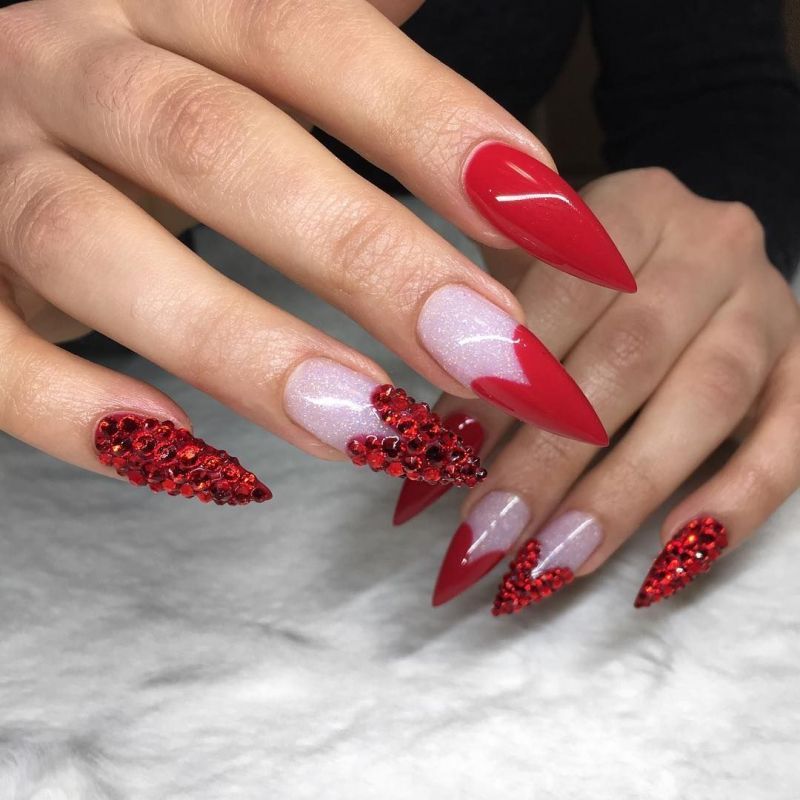 35 Gorgeous Valentine Day Nail Art Designs | GIFT COLLINS